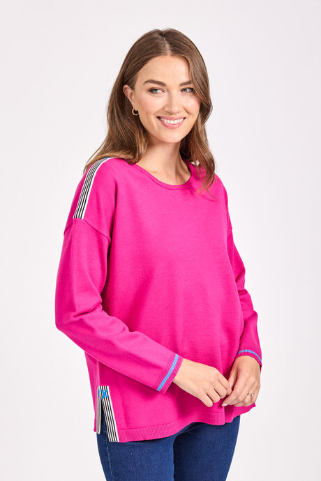 Mudflower – Jumper With Stripe Inserts
